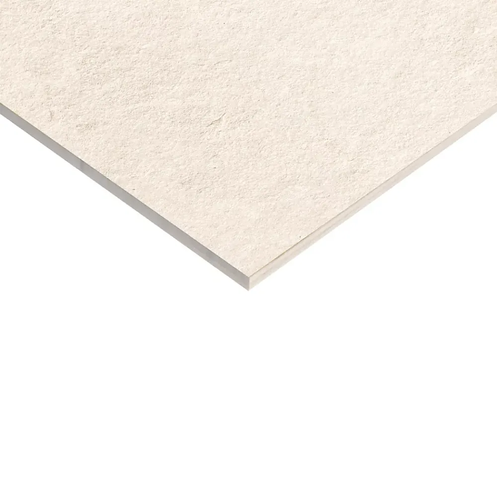 Ecoceramic Carrelage sol extérieur en grès cérame émaillé effet pierre beige l.45 x L.45 x ép.0,85 cm Avora- Carrelage Extérieur Et Terrasse