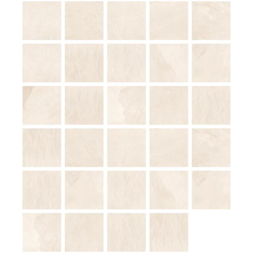 Ecoceramic Carrelage sol extérieur en grès cérame émaillé effet pierre beige l.45 x L.45 x ép.0,85 cm Avora- Carrelage Extérieur Et Terrasse