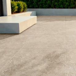Carrelage Extérieur Et Terrasse<Carrelage sol extérieur en grès cérame émaillé effet travertin beige foncé l.60 x L.60 x ép.0.74 cm Traverno