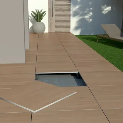 Ecoceramic Carrelage Extérieur Et Terrasse<Carrelage sol extérieur en grès cérame émaillé effet bois taupe l.60 x L.60 x ép.2 cm Parkwood
