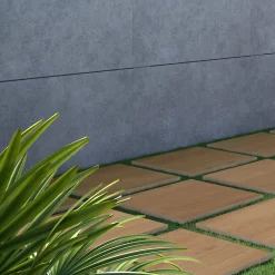 Ecoceramic Carrelage Extérieur Et Terrasse<Carrelage sol extérieur en grès cérame émaillé effet bois taupe l.60 x L.60 x ép.2 cm Parkwood