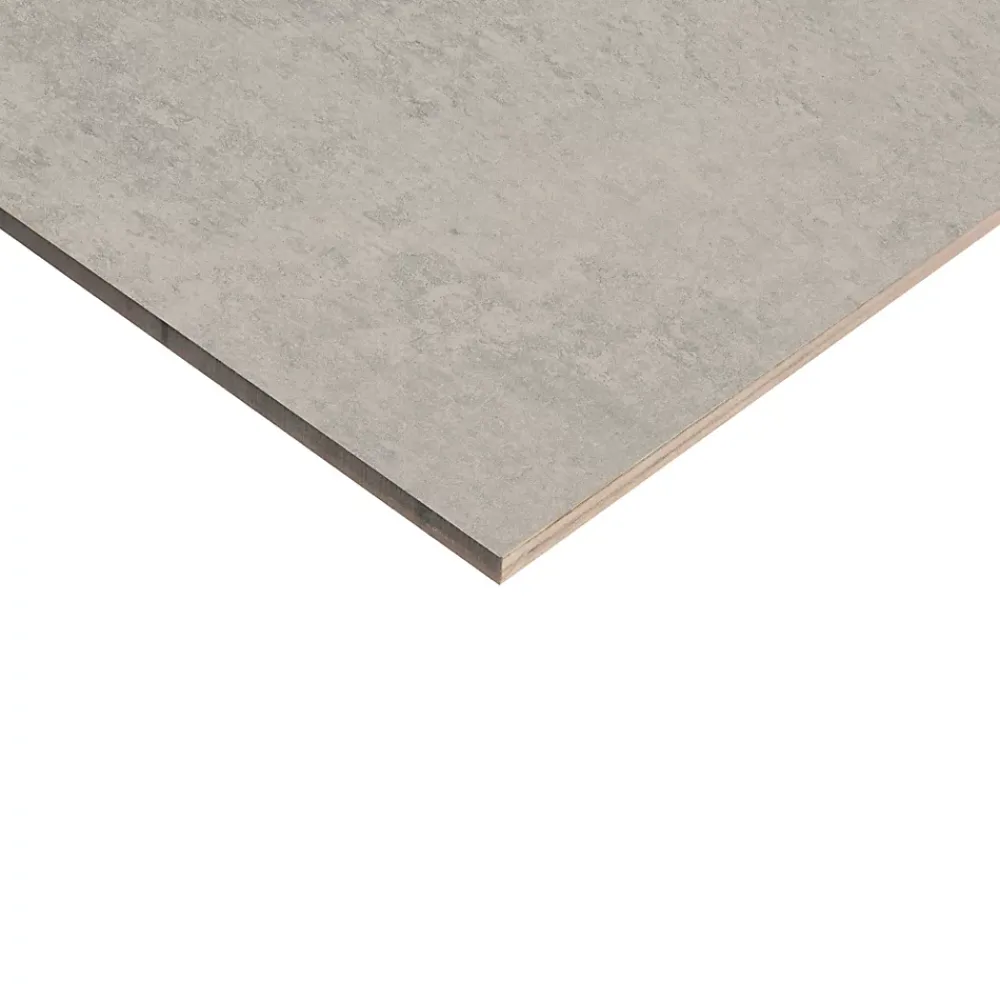 Ecoceramic Carrelage sol extérieur en grès cérame émaillé effet béton gris perle l.45 x L.45 x ép. 0.85cm Bauha- Carrelage Extérieur Et Terrasse
