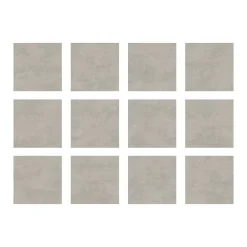 Ecoceramic Carrelage sol extérieur en grès cérame émaillé effet béton gris perle l.45 x L.45 x ép. 0.85cm Bauha- Carrelage Extérieur Et Terrasse