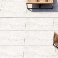 GoodHome Carrelage sol extérieur gris effet pierre L.60 x l.30 cm x ép.8,7 mm, Volfy- Carrelage Extérieur Et Terrasse