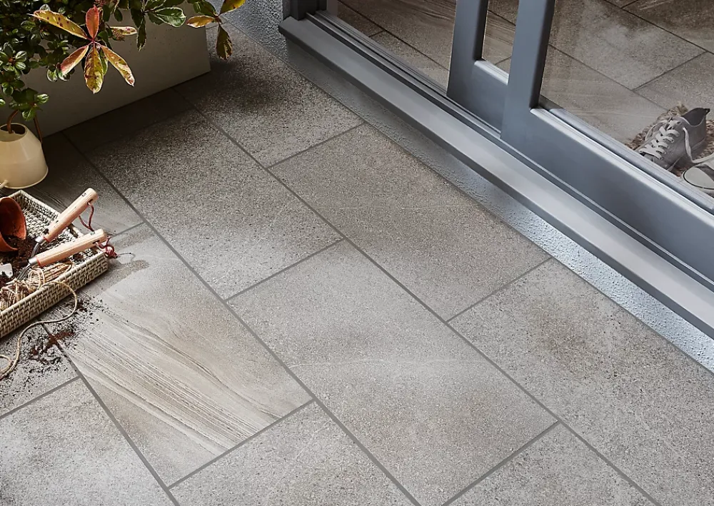 Carrelage Extérieur Et Terrasse<Carrelage sol extérieur grège effet pierre L.62 x l.31 cm x ép.7,4 mm, English Stone