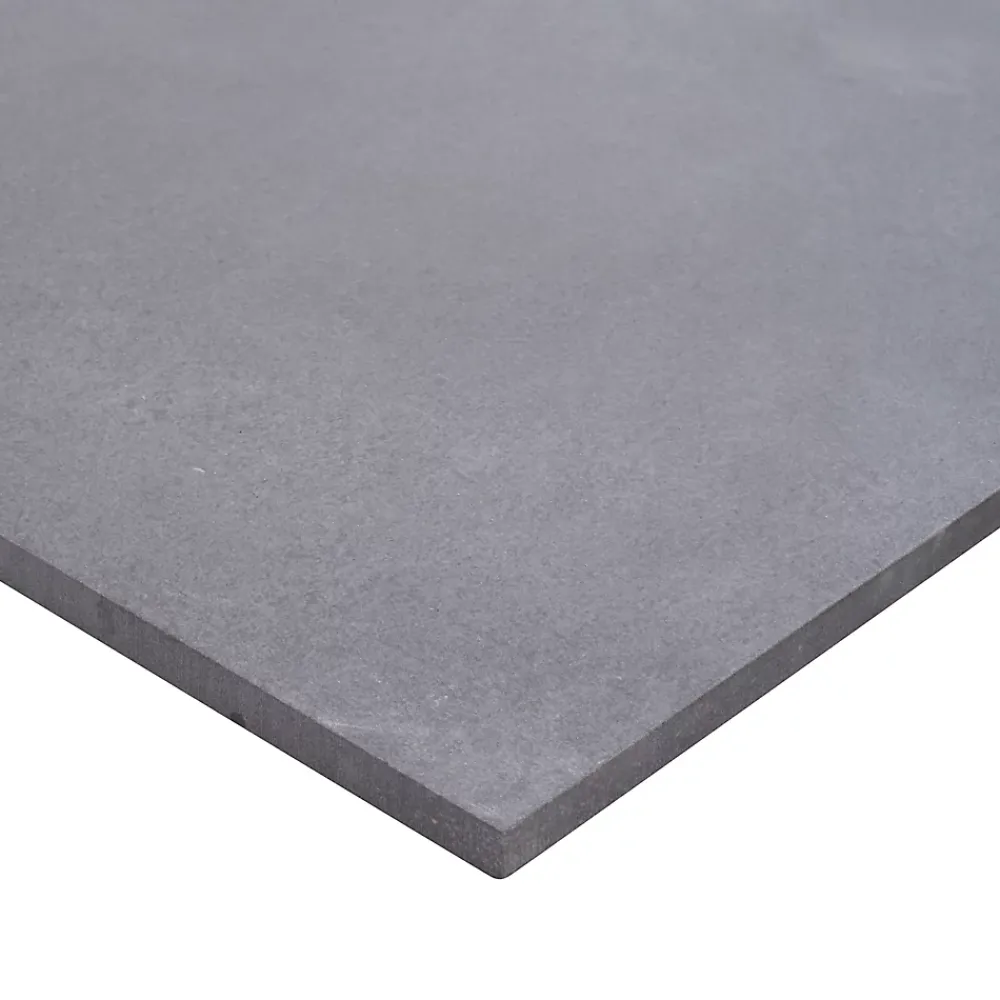 GoodHome Carrelage Mural Effet Béton|Carrelage Sol Effet Béton<Carrelage sol gris foncé effet béton L.60 x l.30 cm x ép.10 mm, Smooth