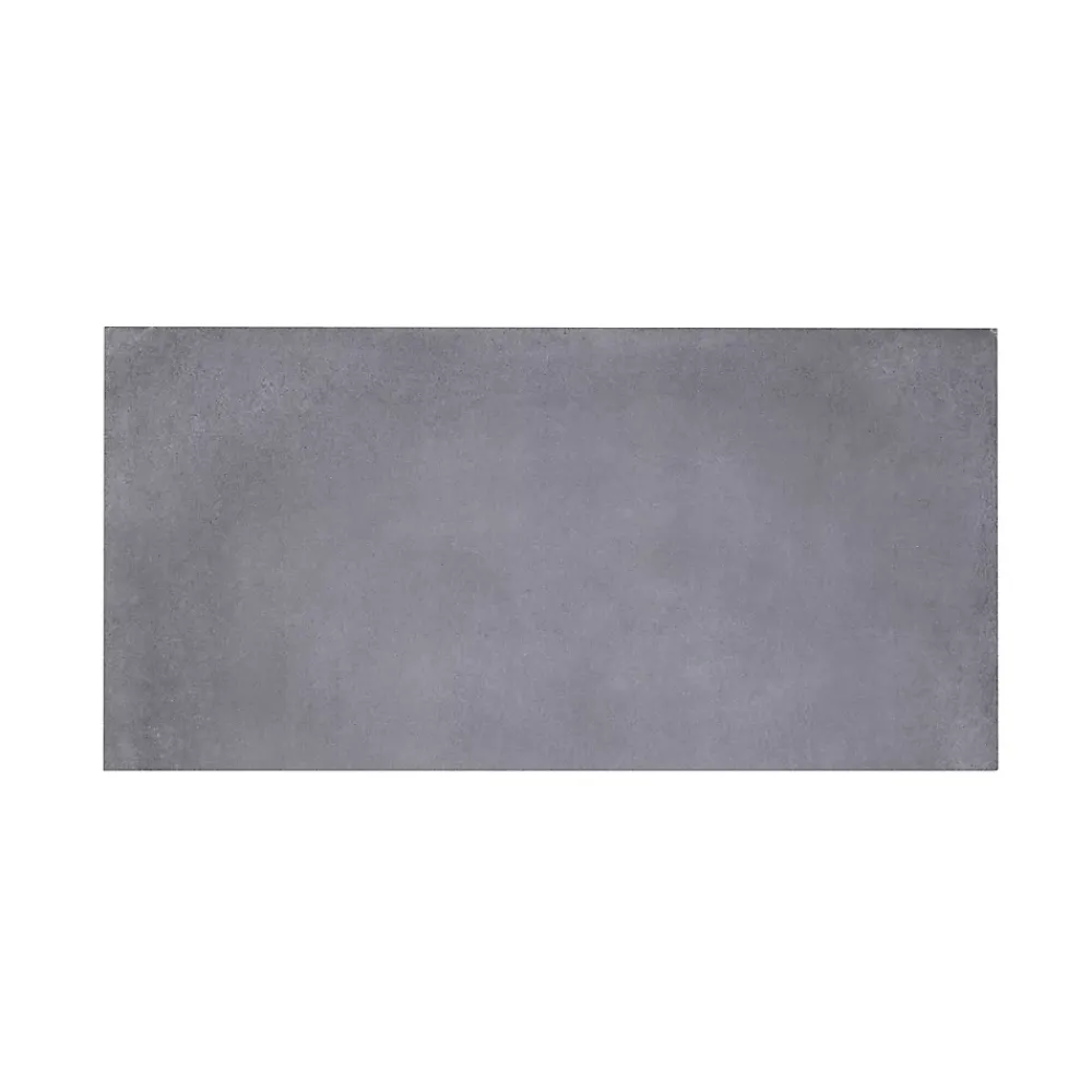 GoodHome Carrelage Mural Effet Béton|Carrelage Sol Effet Béton<Carrelage sol gris foncé effet béton L.60 x l.30 cm x ép.10 mm, Smooth