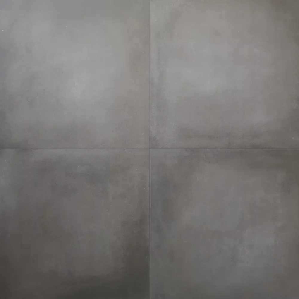 GoodHome Carrelage sol gris foncé effet béton L.60 x l.60 cm x ép.10 mm, Smooth- Carrelage Mural Effet Béton|Carrelage Mural Pour Douche