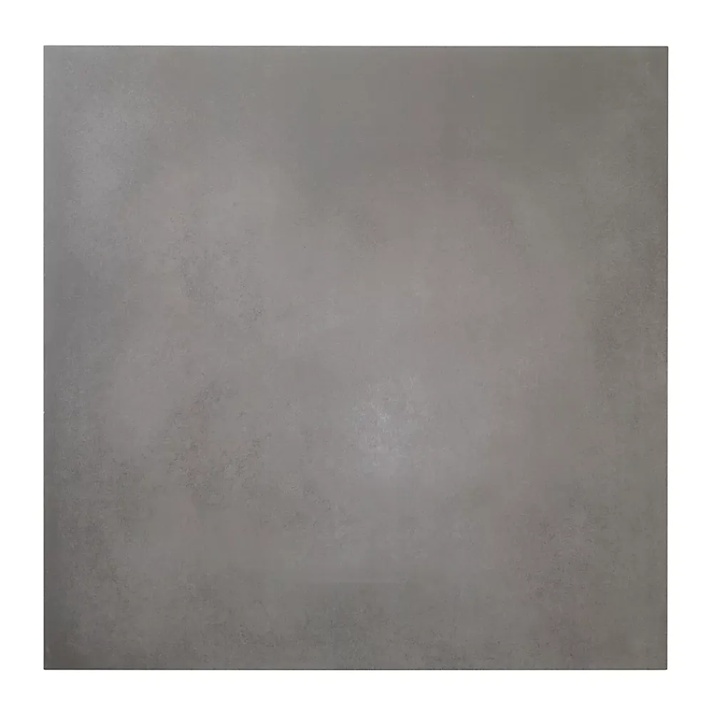 GoodHome Carrelage sol gris foncé effet béton L.60 x l.60 cm x ép.10 mm, Smooth- Carrelage Mural Effet Béton|Carrelage Mural Pour Douche