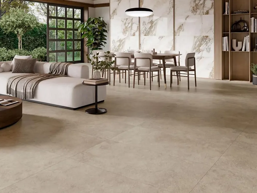 Cristacer Carrelage sol intérieur / extérieur antidérapant R11 Arbia Sand l.60 X L.60 cm rectifié 1er choix- Carrelage Extérieur Et Terrasse