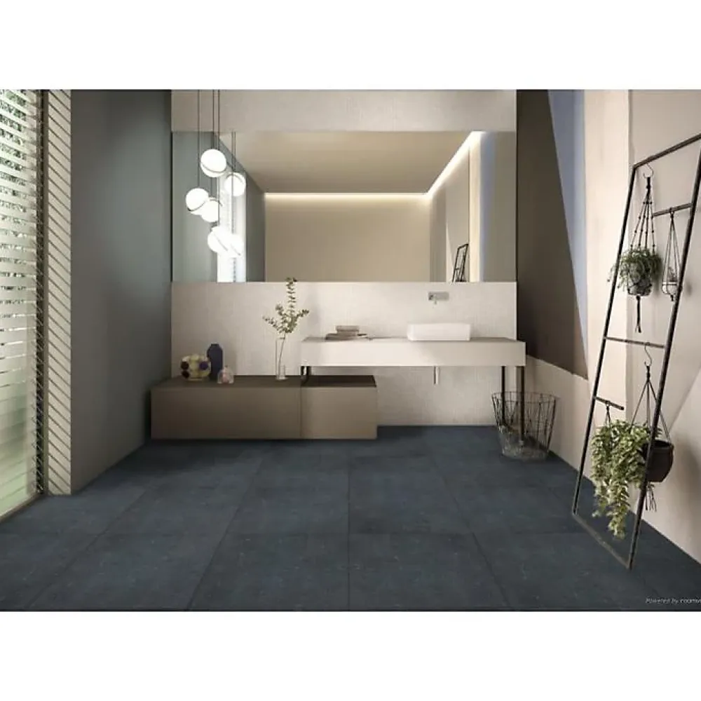 RAK Ceramics Carrelage Sol Effet Béton<Carrelage sol intérieur / mur intérieur légèrement structuré Surface 2.0 Night l.60 X L.60 cm rectifié 1er choix.