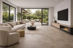 RAK Ceramics Carrelage sol intérieur / mur intérieur légèrement structuré Surface 2.0 Clay l.60 X L.120 cm rectifié 1er choix.- Carrelage Sol Effet Pierre