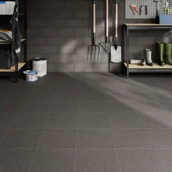 Carrelage Mural Effet Pierre|Carrelage Sol Effet Pierre<Carrelage sol intérieur anthracite L.33,3 x l.33,3 cm x ép.7 mm, Porphyre