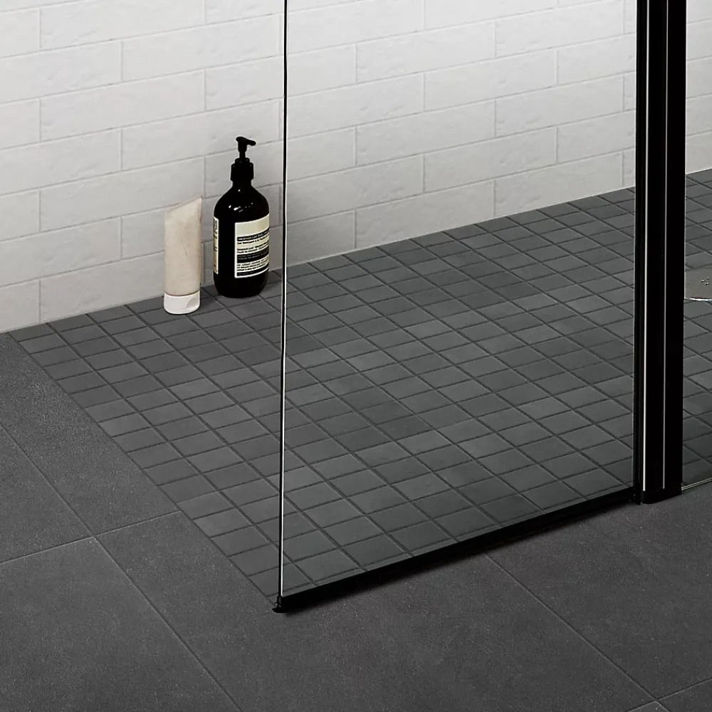 GoodHome Carrelage Mural Pour Wc|Carrelage Mural Effet Pierre<Carrelage sol intérieur anthracite L.60 x l.30 cm, Slate