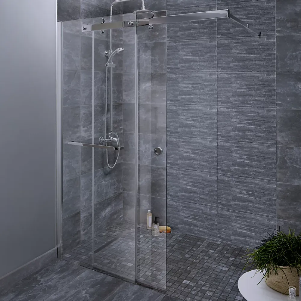 GoodHome Carrelage Mural Pour Cuisine|Carrelage Mural Pour Salle De Bains<Carrelage sol intérieur anthracite L.61,5 x l.30,8 cm x ép.8 mm, Shaded