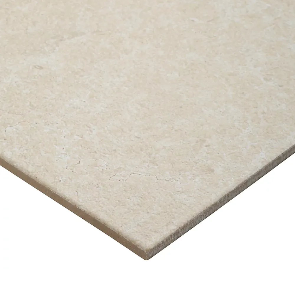 GoodHome Carrelage sol intérieur beige taupe effet pierre L.61,5 x l.30,8 cm x ép.8 mm, Soft Lime Stone- Carrelage Mural Pour Cuisine|Carrelage Mural Pour Salle De Bains