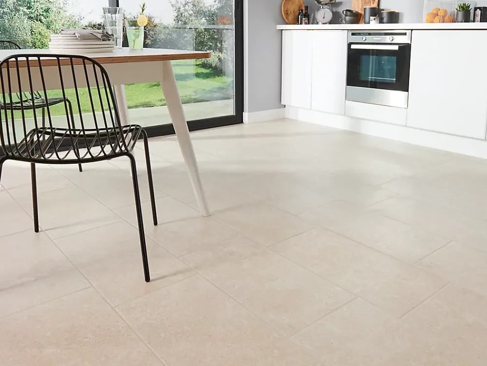GoodHome Carrelage sol intérieur beige taupe effet pierre L.61,5 x l.30,8 cm x ép.8 mm, Soft Lime Stone- Carrelage Mural Pour Cuisine|Carrelage Mural Pour Salle De Bains