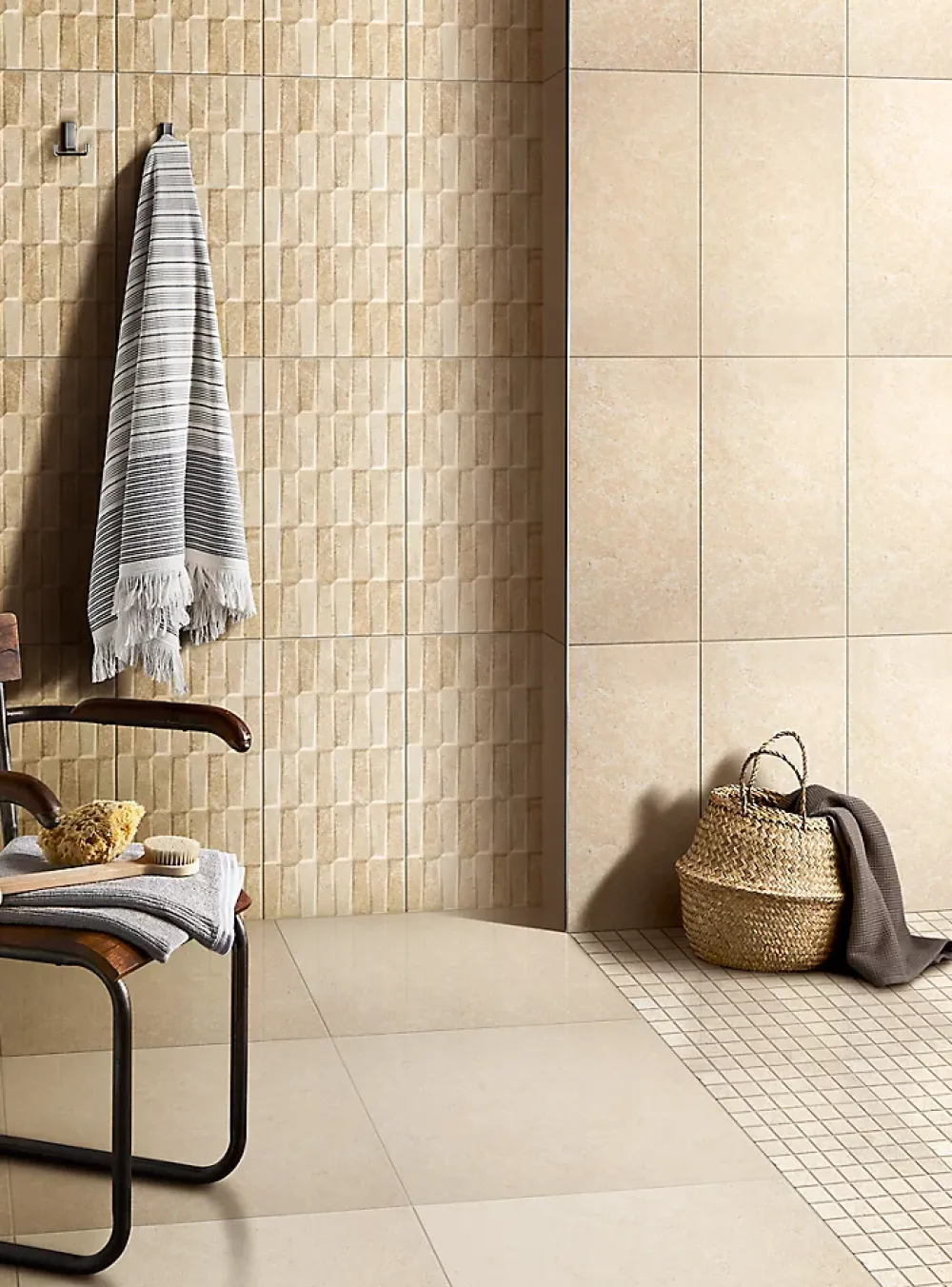 GoodHome Carrelage sol intérieur beige taupe effet pierre L.61,5 x l.30,8 cm x ép.8 mm, Soft Lime Stone- Carrelage Mural Pour Cuisine|Carrelage Mural Pour Salle De Bains