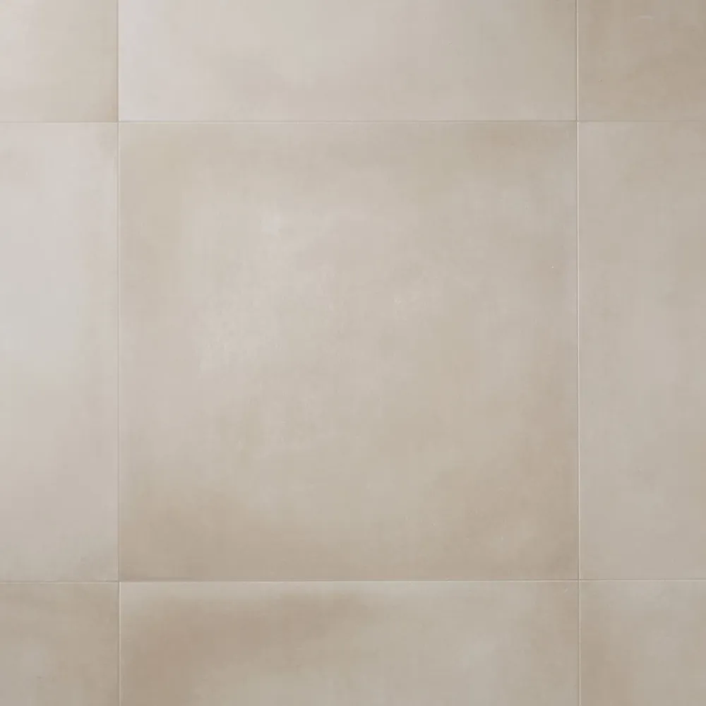 GoodHome Carrelage Sol Pour Pièce À Vivre|Carrelage Mural Effet Béton<Carrelage sol intérieur beige effet béton L.60 x L.60 cm x ép.10 mm, Smooth