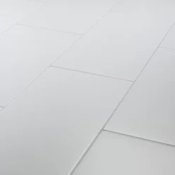 GoodHome Carrelage sol intérieur blanc effet pierre L.60 x l.30 cm x ép.9 mm, Plain- Carrelage Mural Uni|Carrelage Mural Pour Wc