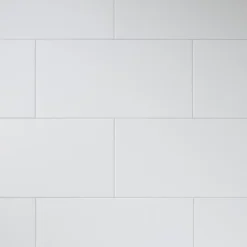 GoodHome Carrelage sol intérieur blanc effet pierre L.60 x l.30 cm x ép.9 mm, Plain- Carrelage Mural Uni|Carrelage Mural Pour Wc