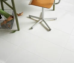 GoodHome Carrelage sol intérieur blanc effet pierre L.60 x l.30 cm x ép.9 mm, Plain- Carrelage Mural Uni|Carrelage Mural Pour Wc