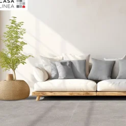 Carrelage sol intérieur effet béton gris taupe L.100 x l.100 cm x ép.10 mm, Casa Manhattan- Carrelage Mural Effet Béton|Carrelage Sol Effet Béton