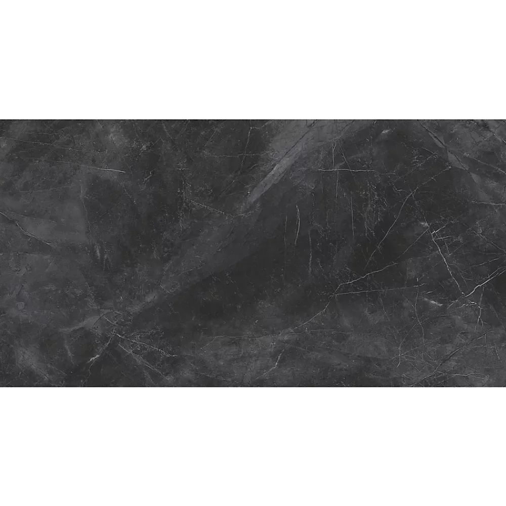 Carrelage Mural Effet Marbre|Carrelage Sol Effet Marbre<Carrelage sol intérieur effet marbre anthracite L.120 x l.60 cm x ép.7 mm, Casa Tenzania