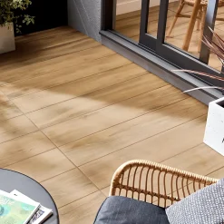 GoodHome Carrelage Mural Pour Pièce À Vivre|Carrelage Mural Effet Bois<Carrelage sol intérieur effet bois brut naturel L.120 x l.23 cm x ép.9,7 mm, Woodproject