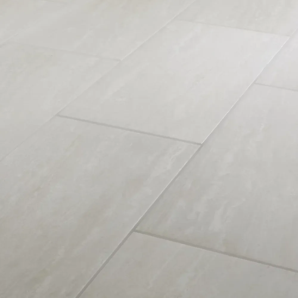 GoodHome Carrelage sol intérieur effet pierre ivoire L.60 x l.30 cm x ép.8 mm, Soft Travertin- Carrelage Mural Effet Pierre|Carrelage Mural Pour Douche