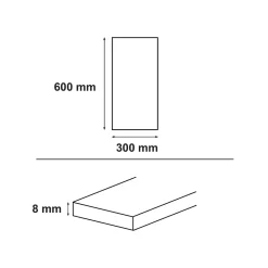 GoodHome Carrelage sol intérieur effet pierre ivoire L.60 x l.30 cm x ép.8 mm, Soft Travertin- Carrelage Mural Effet Pierre|Carrelage Mural Pour Douche