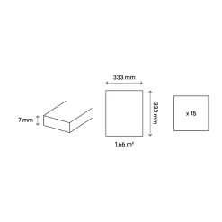 Carrelage sol intérieur gris L.33,3 x l.33,3 cm x ép.7 mm passage intense, Porphyre- Carrelage Mural Effet Pierre|Carrelage Sol Effet Pierre
