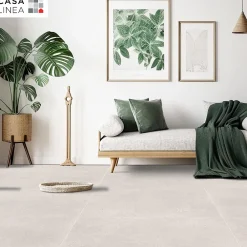 Carrelage sol intérieur ivoire effet béton L.100 x l.100 cm x ép.10 mm, Manhattan- Carrelage Mural Effet Béton|Carrelage Sol Effet Béton