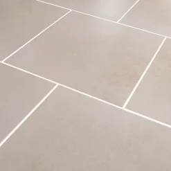 GoodHome Carrelage sol ivoire effet béton L.42,6 x l.42,6 cm x ép.7,4 mm, Konkrete- Carrelage Mural Pour Salle De Bains|Carrelage Mural Effet Béton