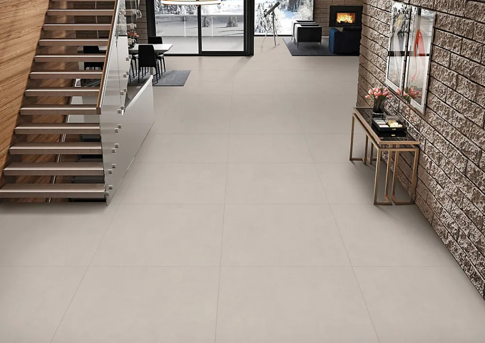 Itaca Carrelage sol/mur effet béton LITHIC PEARL MAT L.100 x l.100cm- Carrelage Sol Effet Béton|Carrelage Sol Pour Salle De Bains