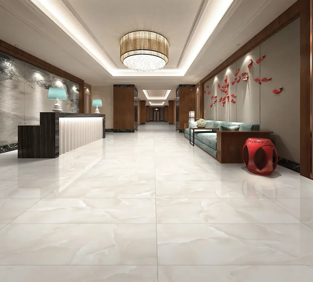 Velloza Carrelage sol/mur effet marbre beige ONYX ALMOND BRILLANT L.120 x l.60cm- Carrelage Sol Effet Marbre|Carrelage Sol Pour Pièce À Vivre