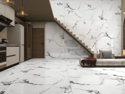 Velloza Carrelage Sol Effet Marbre<Carrelage sol/mur effet marbre blanc DIAMOND CARRARA BRILLANT L.120 x l.60cm