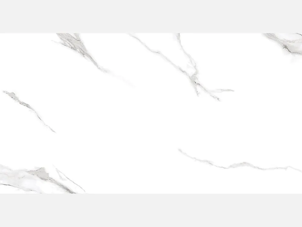 Bien Seramik Carrelage Sol Effet Marbre<Carrelage sol/mur effet marbre blanc brillant Statuario Goya l.60 x L.120 cm
