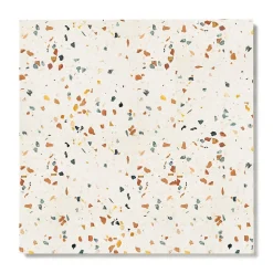 Ro'Ma Nature Carrelage Terrazzo véritable Roma 60x60x2 cm (lot de 1,08 m² soit 3 dalles) -- Carrelage Sol Effet Terrazzo