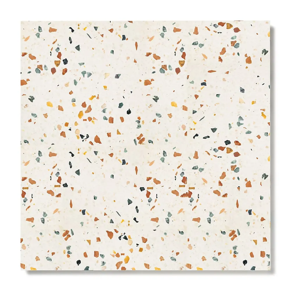 Ro'Ma Nature Carrelage Terrazzo véritable Roma 60x60x2 cm (lot de 1,08 m² soit 3 dalles) -- Carrelage Sol Effet Terrazzo