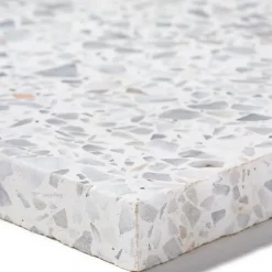 Ro'Ma Nature Carrelage Terrazzo véritable Vignole 40x40x2 cm (lot de 1,28 m² soit 8 dalles) -- Carrelage Sol Effet Terrazzo