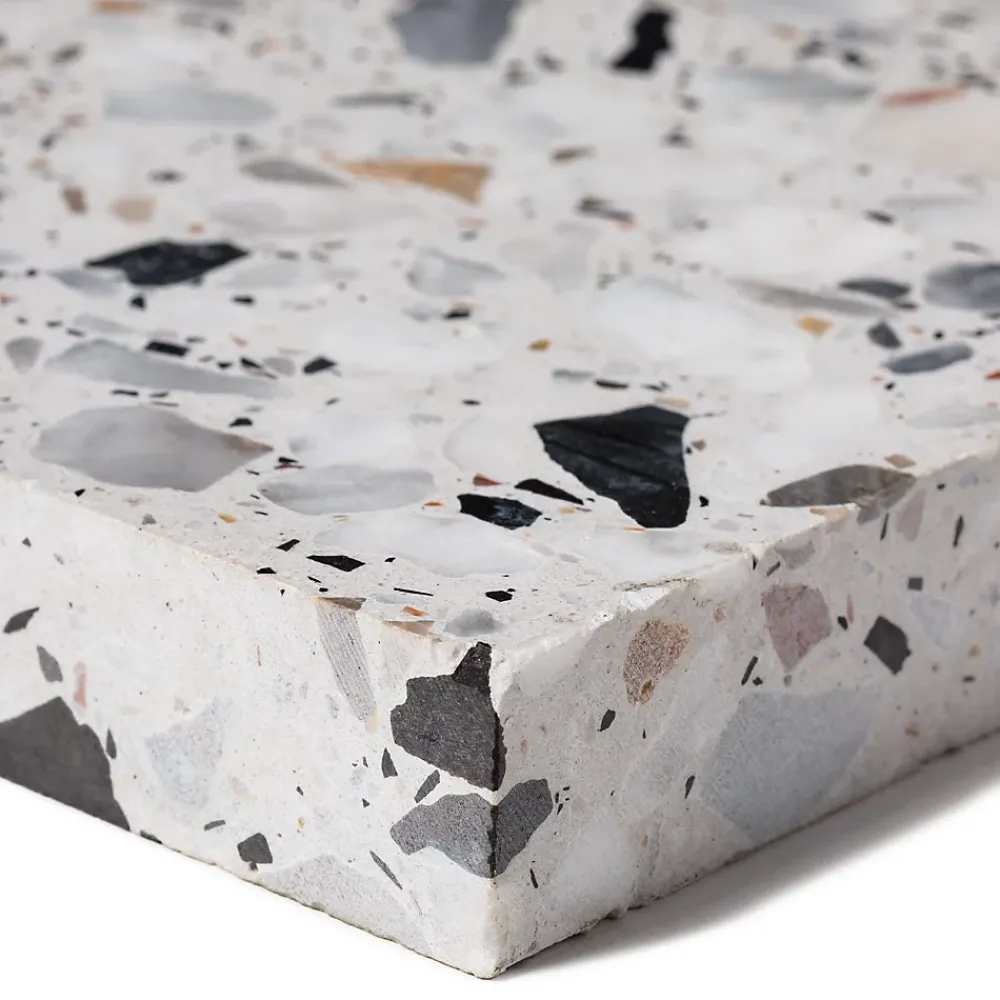 Ro'Ma Nature Carrelage Sol Effet Terrazzo<Carrelage Terrazzo véritable Murano 40x40x2 cm (lot de 1,28 m² soit 8 dalles) -