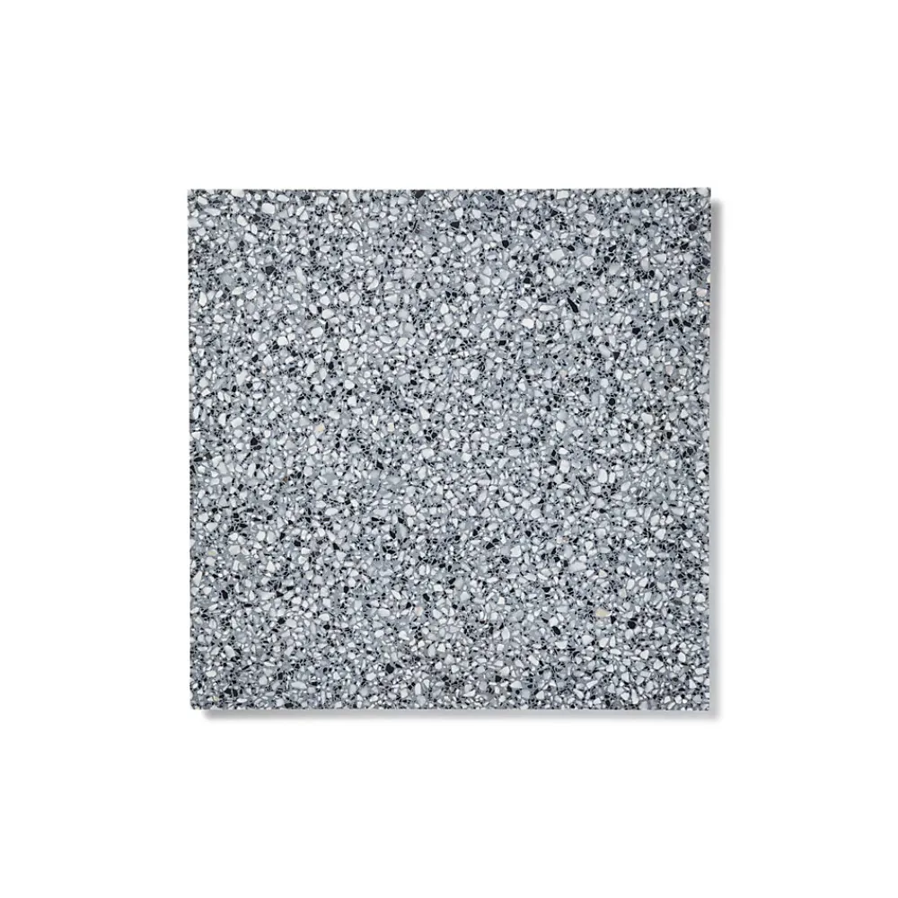 Ro'Ma Nature Carrelage Terrazzo véritable Venezia 40x40x2 cm (lot de 1,28 m² soit 8 dalles) -- Carrelage Sol Effet Terrazzo