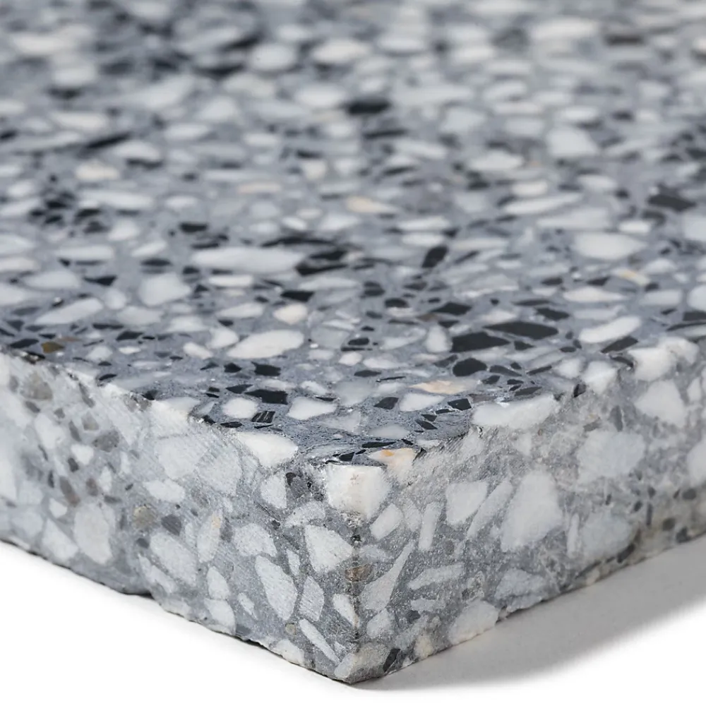 Ro'Ma Nature Carrelage Terrazzo véritable Venezia 40x40x2 cm (lot de 1,28 m² soit 8 dalles) -- Carrelage Sol Effet Terrazzo