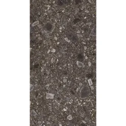 Allocarrelage Carrelage Terrazzo 60x120 Ceppo Nuovo Black Poli Rectifie -- Carrelage Sol Effet Terrazzo|Carrelage Sol Pour Cuisine