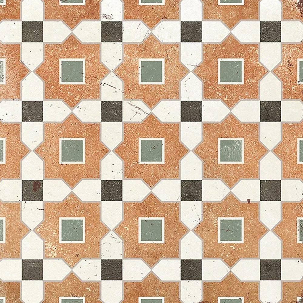 Concept Mosaïque Carrelage Sol Effet Carreaux De Ciment<Carrelage TESSIA 20x20 cm effet carreaux ciment vieilli