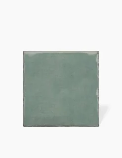 Comptoir du Cérame Carrelage Tradition Vert 15 X15 cm - MK2305203- Faïence Pour Wc|Faïence Unie