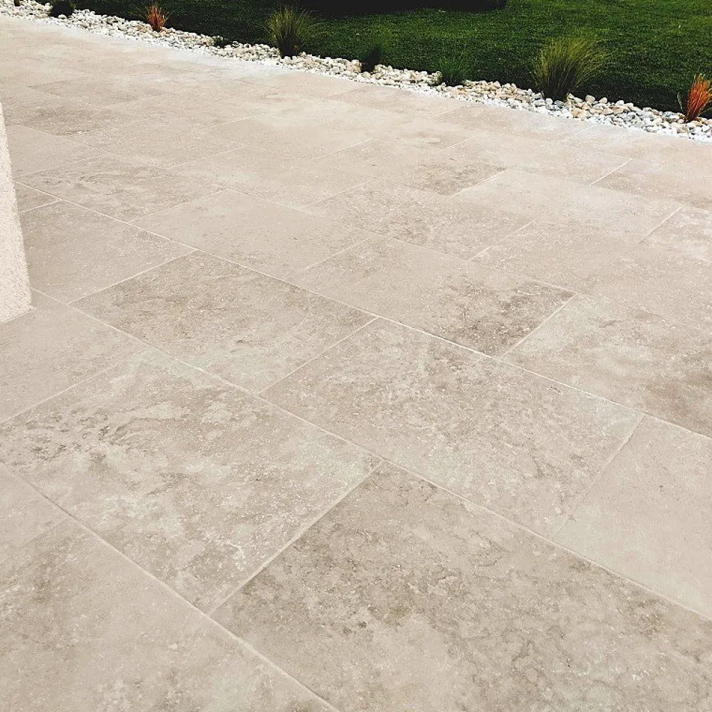 Concept Mosaïque Carrelage Extérieur Et Terrasse<CARRELAGE TRAVERTIN 40.2 cm x 60.4 cm antidérapant