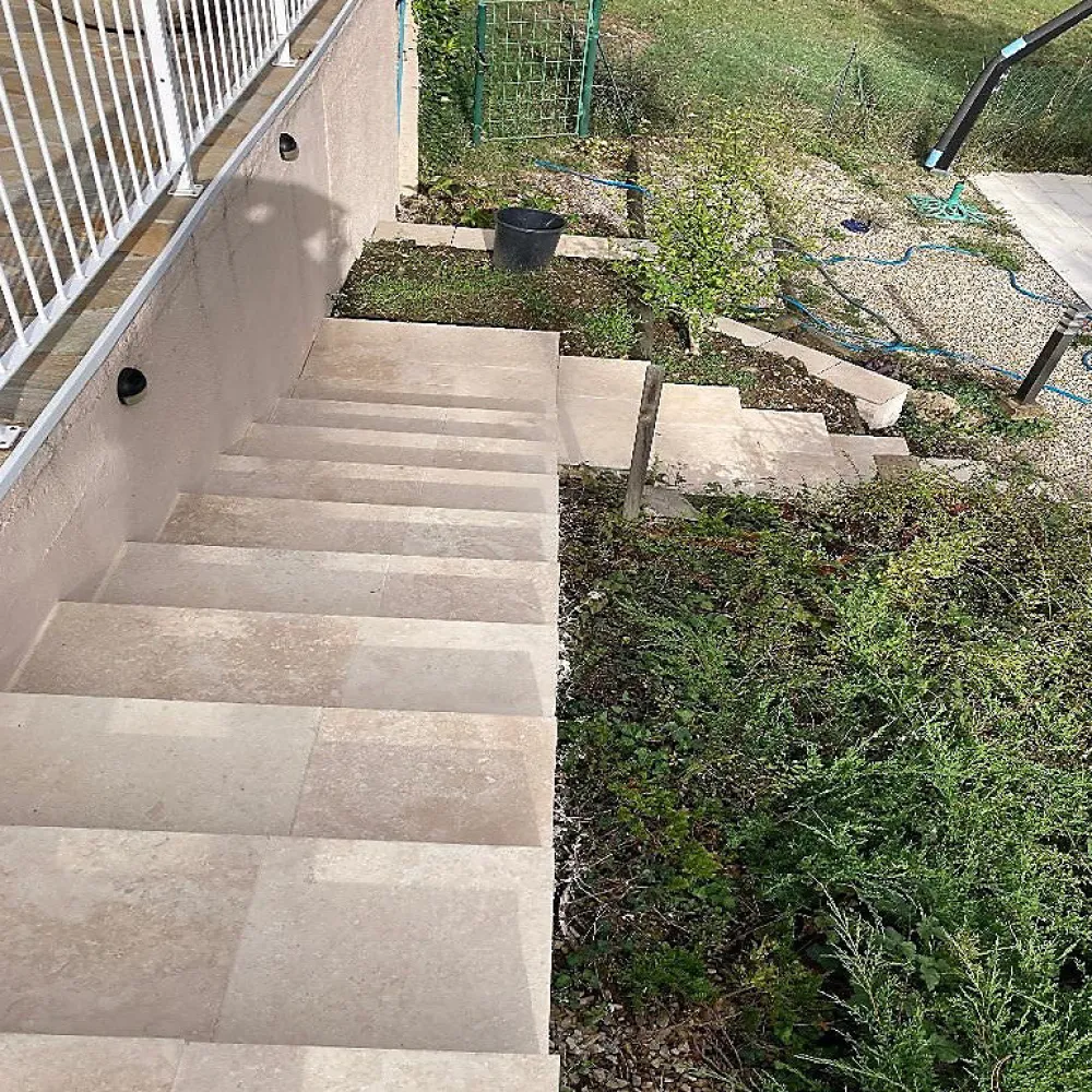 Concept Mosaïque Carrelage Extérieur Et Terrasse<CARRELAGE TRAVERTIN 40.2 cm x 60.4 cm antidérapant