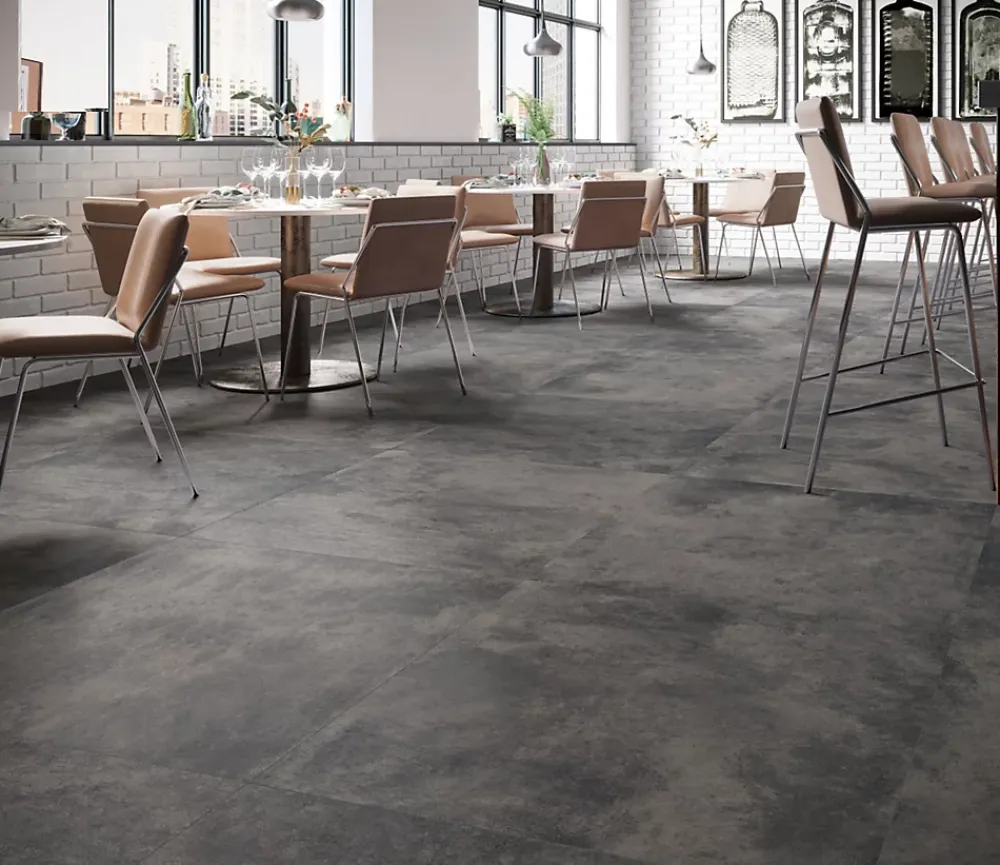 Cristacer Carrelage Umbria Ivoire - Mat 59.2 x 59.2cm ( vendu par boite de 1,05 m² )- Carrelage Sol Effet Béton|Carrelage Sol Pour Salle De Bains